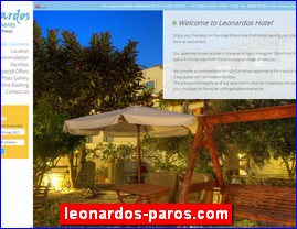 Hotels in Greece, leonardos-paros.com