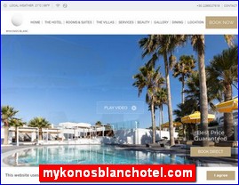 Hotels in Greece, mykonosblanchotel.com