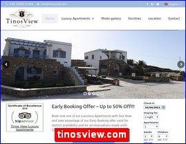 Hotels in Greece, tinosview.com