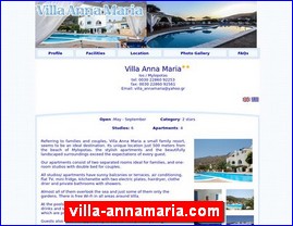 Hotels in Greece, villa-annamaria.com