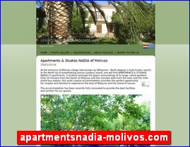 Hotels in Greece, apartmentsnadia-molivos.com