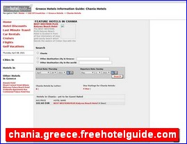 Hotels in Greece, chania.greece.freehotelguide.com